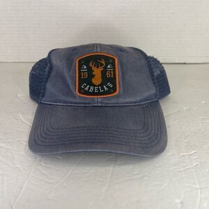 Cabela's 1961 Blue Trucker Hat Mesh Back Deer Hunting RN# 74747